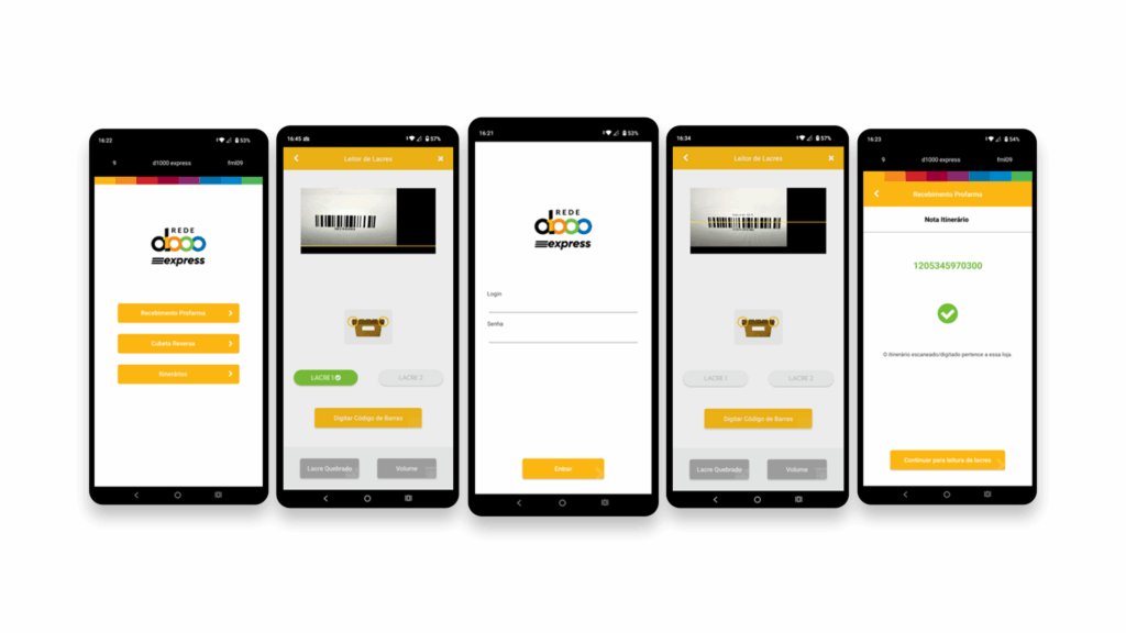 Profarma d1000 express — telas do app